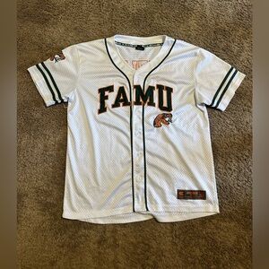 Vintage NCAA FAMU “triple green” baseball jersey 90s size 2XL